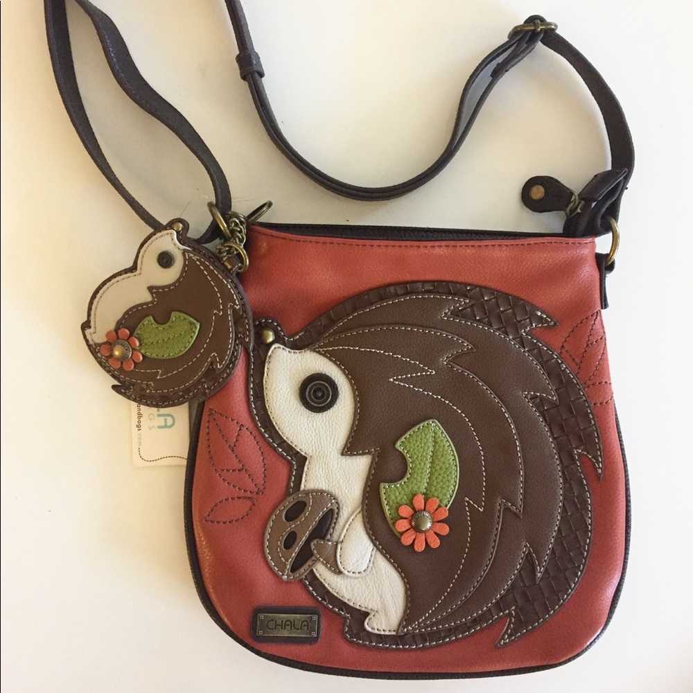 Chala Hedgehog Crossbody Handbag + Changepurse
